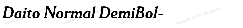 Daito Normal DemiBol字体转换